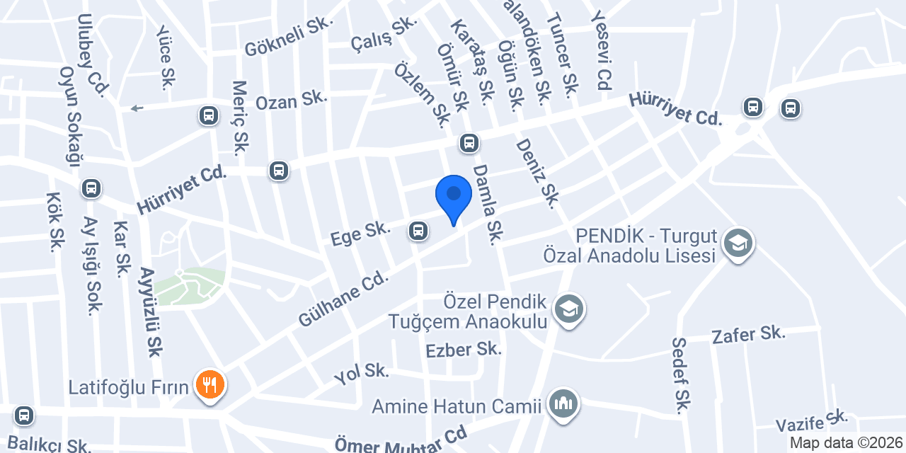 Mercan Döşeme konumu