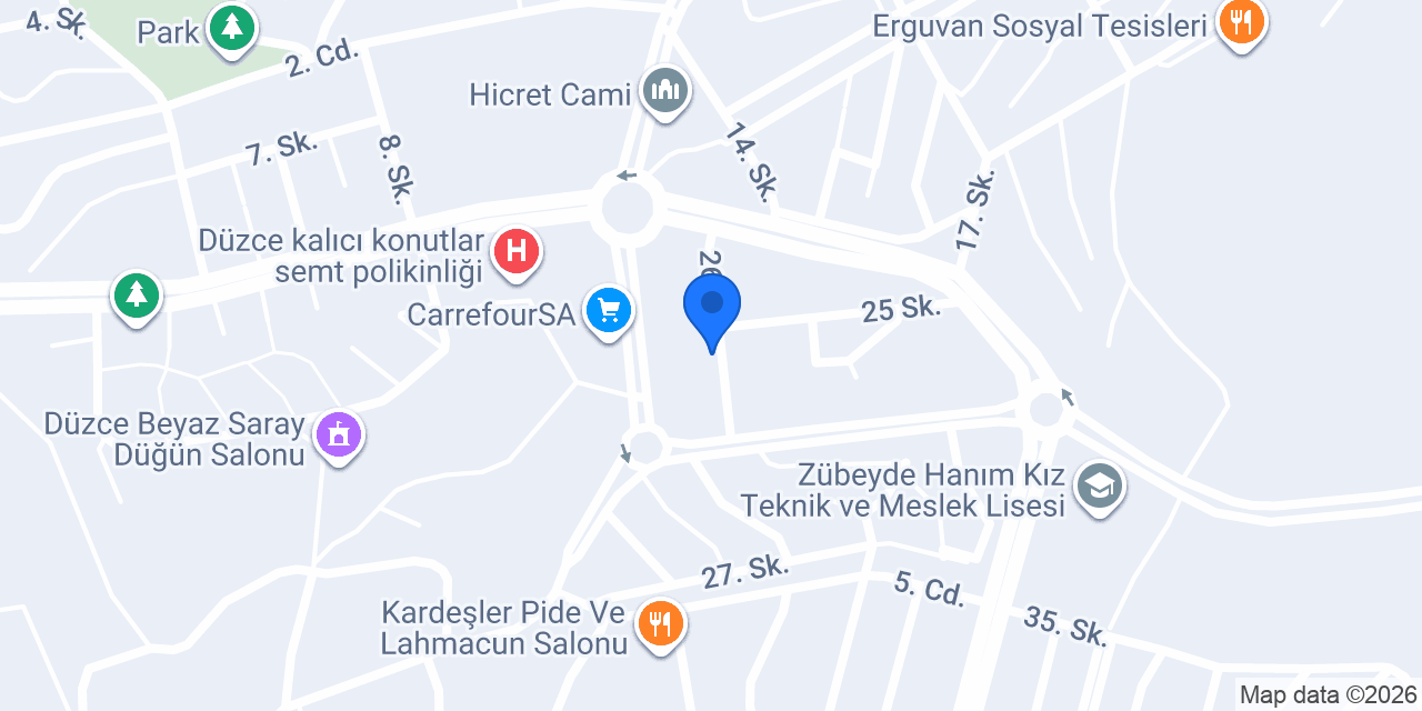 Melike bayan Kuaförü konumu