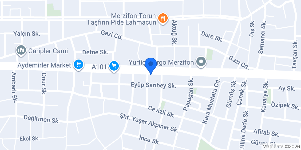 Paşaoğlu Yapı Malzemeleri konumu