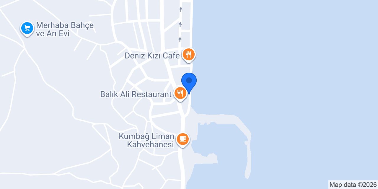 Yakamoz Pansiyon / Pandır Apart Otel konumu