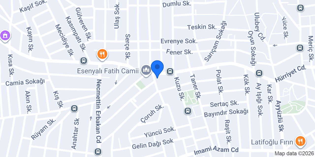 Corner Döner konumu