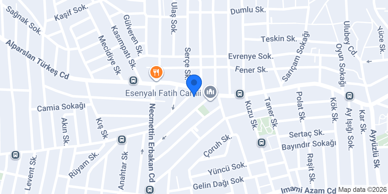 Güngör Et Pendik Esenyalı konumu