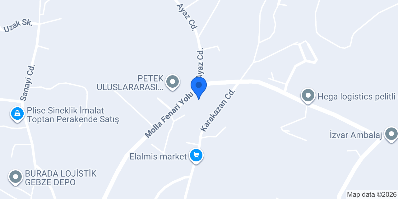 Özkurt Otomotiv konumu