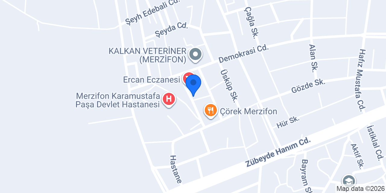 Hançerli Eczanesi konumu