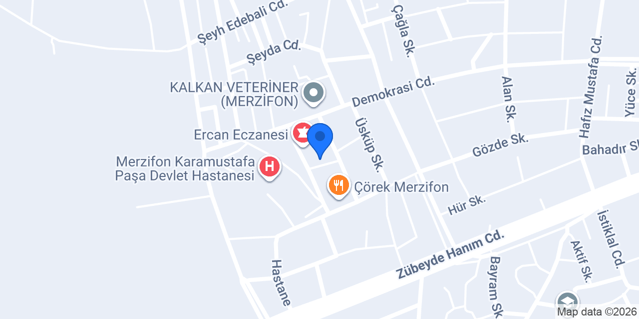 Merzifon Mina Çiçekçilik Çikolata konumu