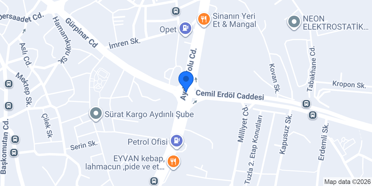 2.kalite BORU PROFİL konumu