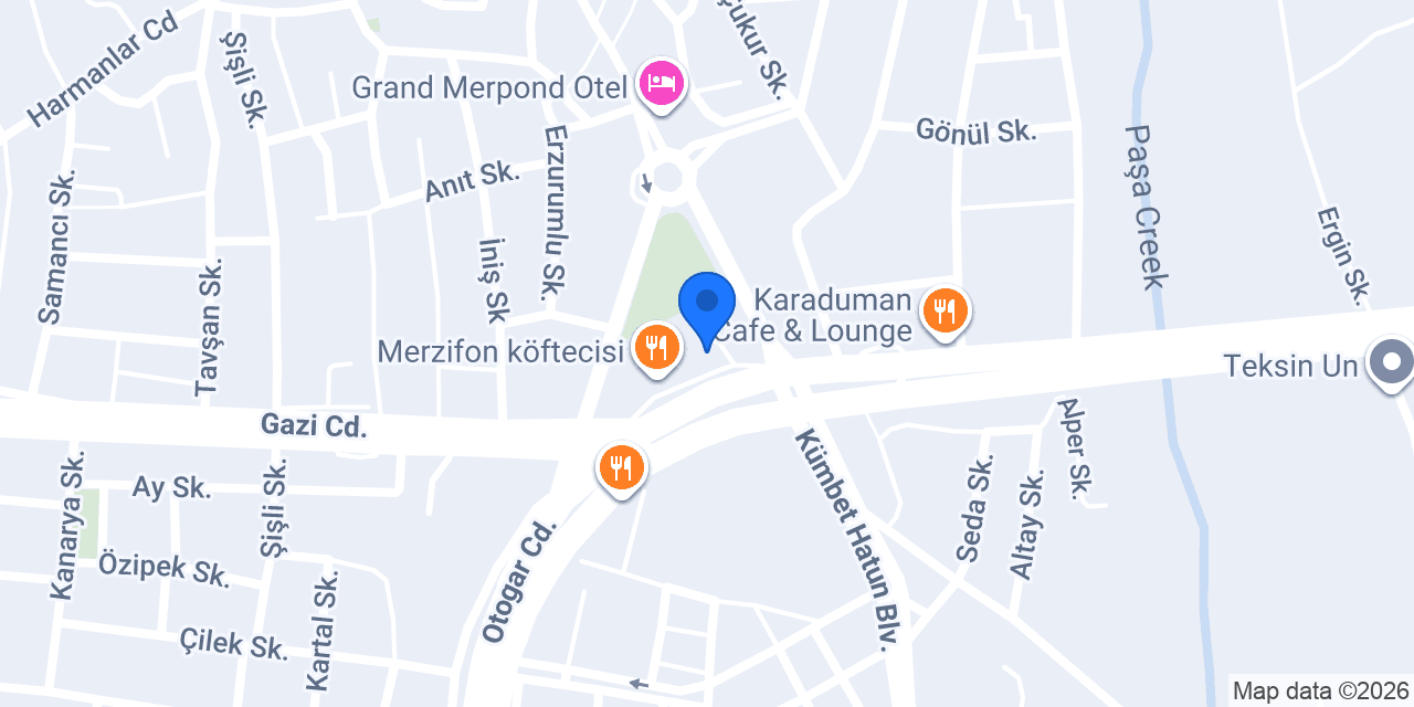 Otogar Taksi konumu