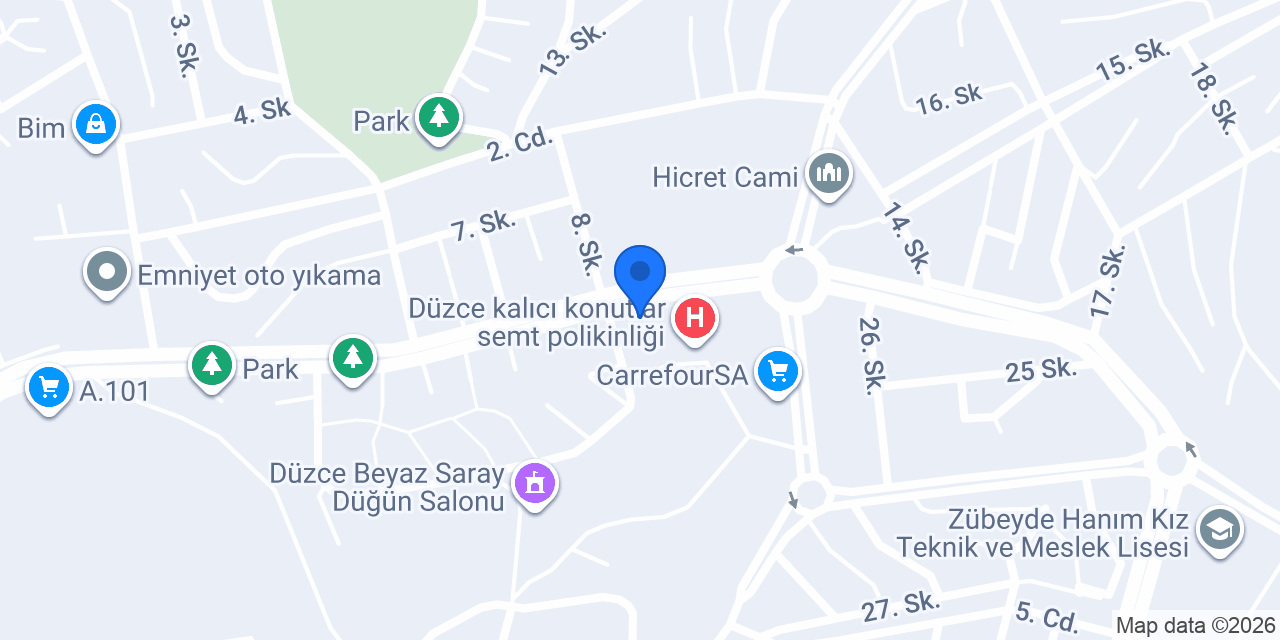 Fırtına Sürücü Kursu konumu