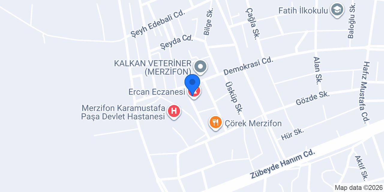 DOĞANER ECZANESİ konumu