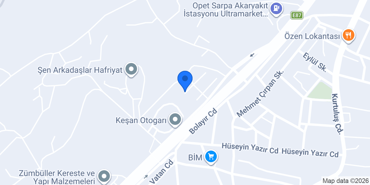 Akalin Oto Galeri konumu