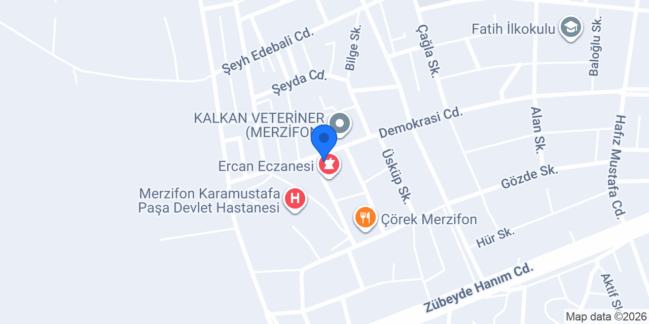 Derman Eczanesi konumu