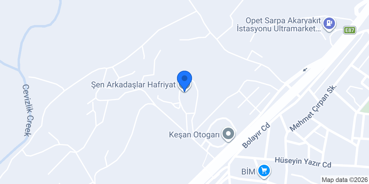 Şen Arkadaşlar Hafriyat konumu