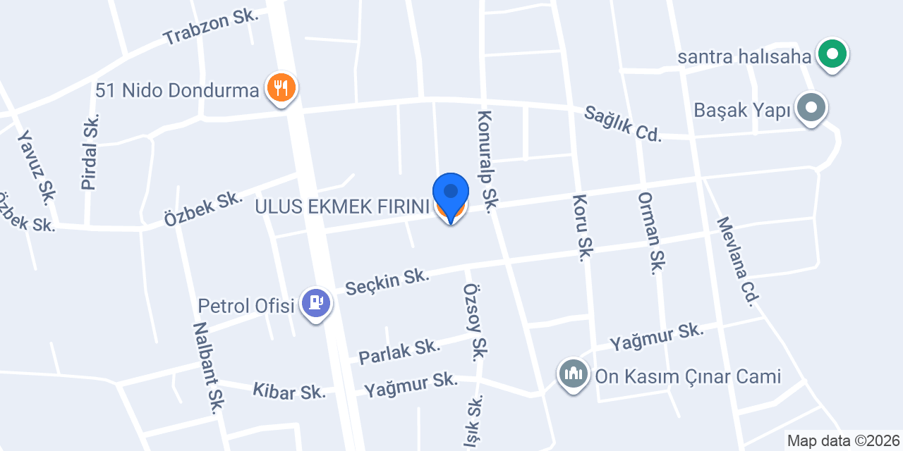 ULUS EKMEK FIRINI konumu