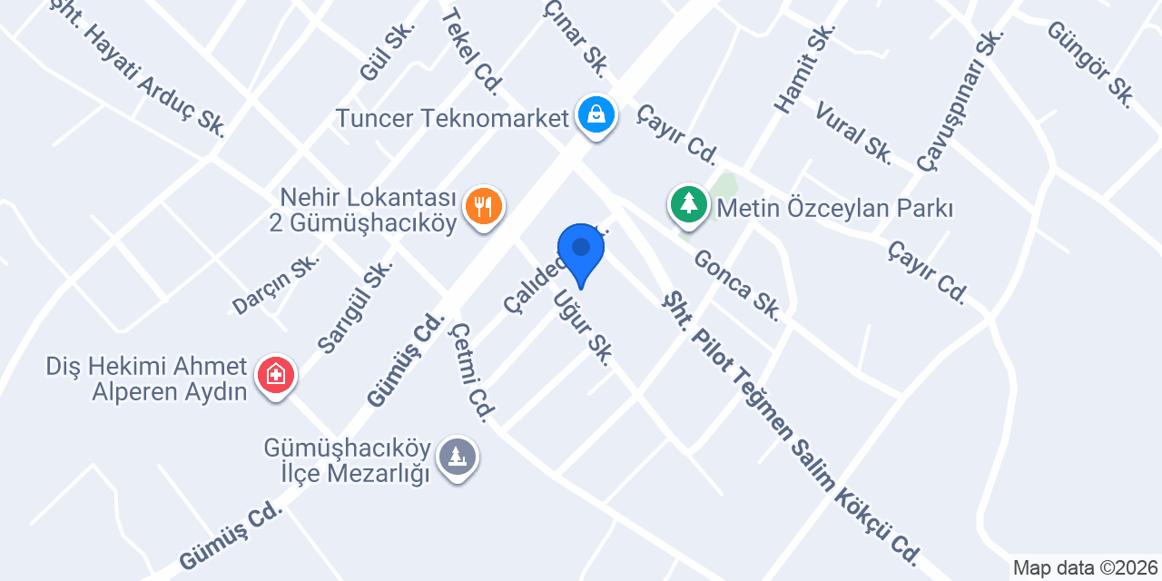 Gümüşhacıköy Çok Programlı Lisesi konumu