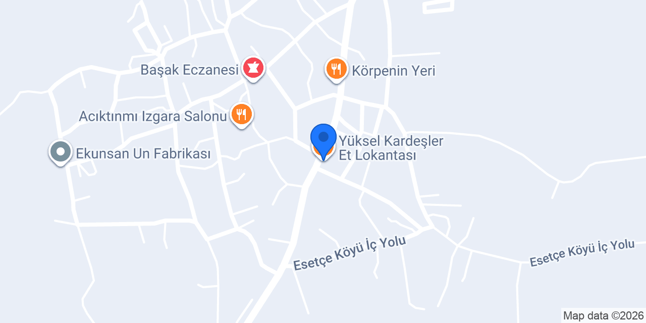 Yüksel Kardeşler Et Lokantası konumu