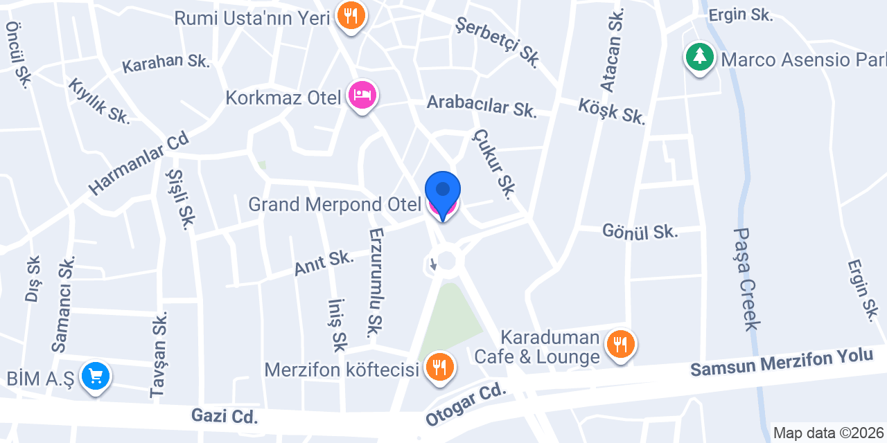 Grand Merpond Otel konumu