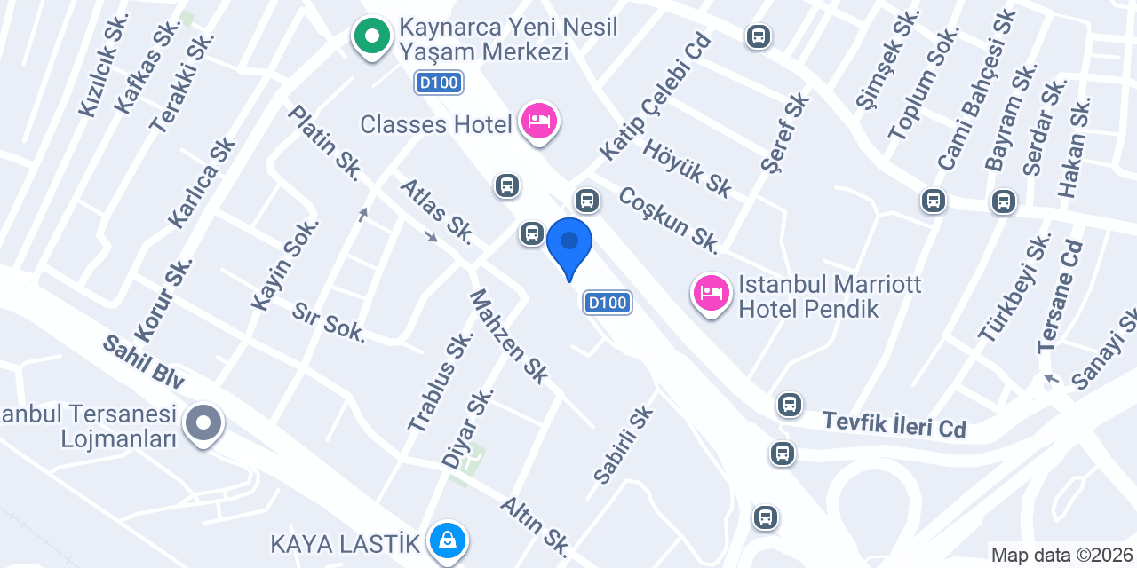 Kervan Hotel - Pendik konumu
