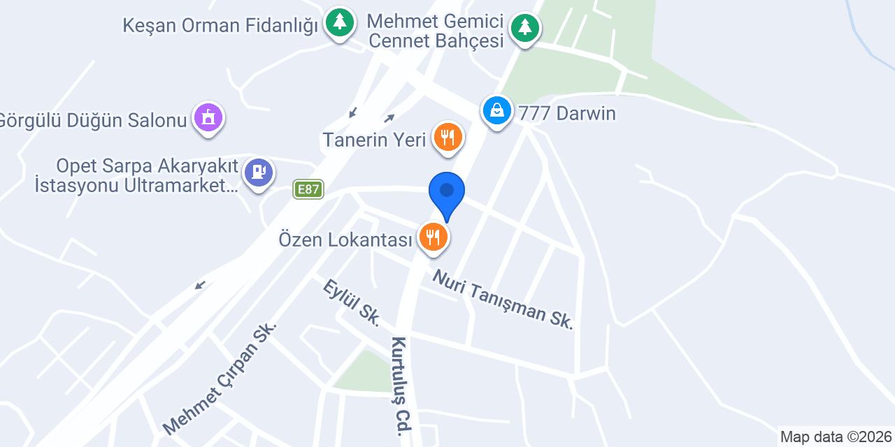 Merkez Erkek Kuaförü konumu