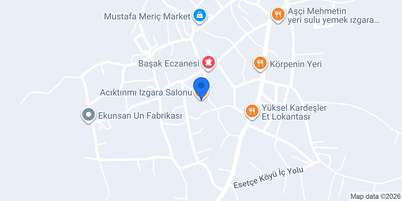 Acıktınmı Izgara Salonu konumu