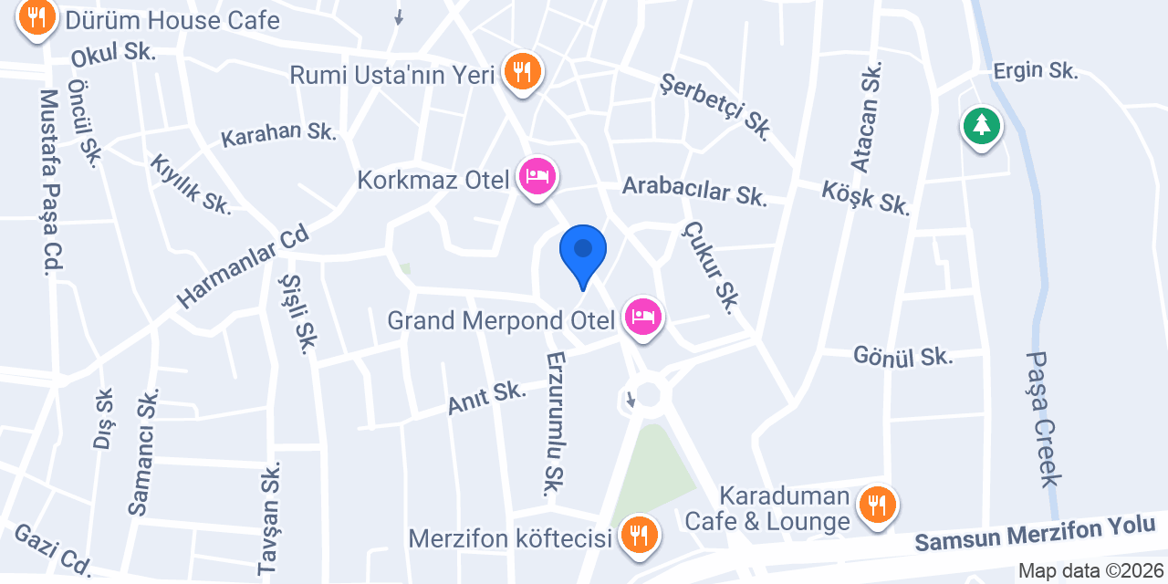 Yapı Kredi - Merzifon Şubesi konumu