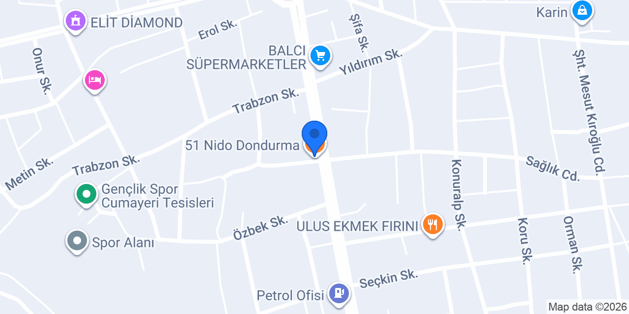 51 Nido Dondurma konumu