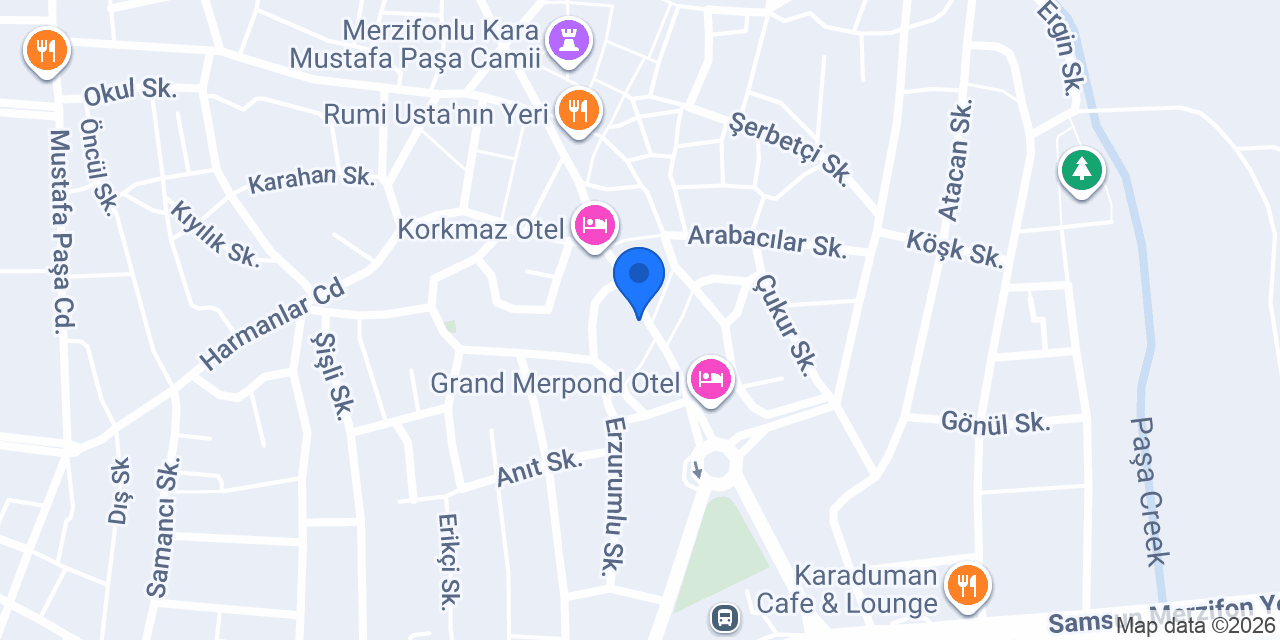 Akbank Merzifon Şubesi konumu