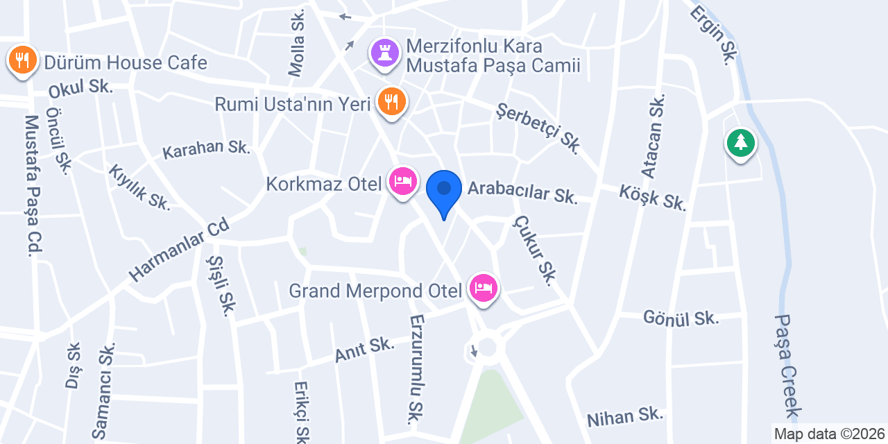 Garanti BBVA Merzifon Şubesi konumu