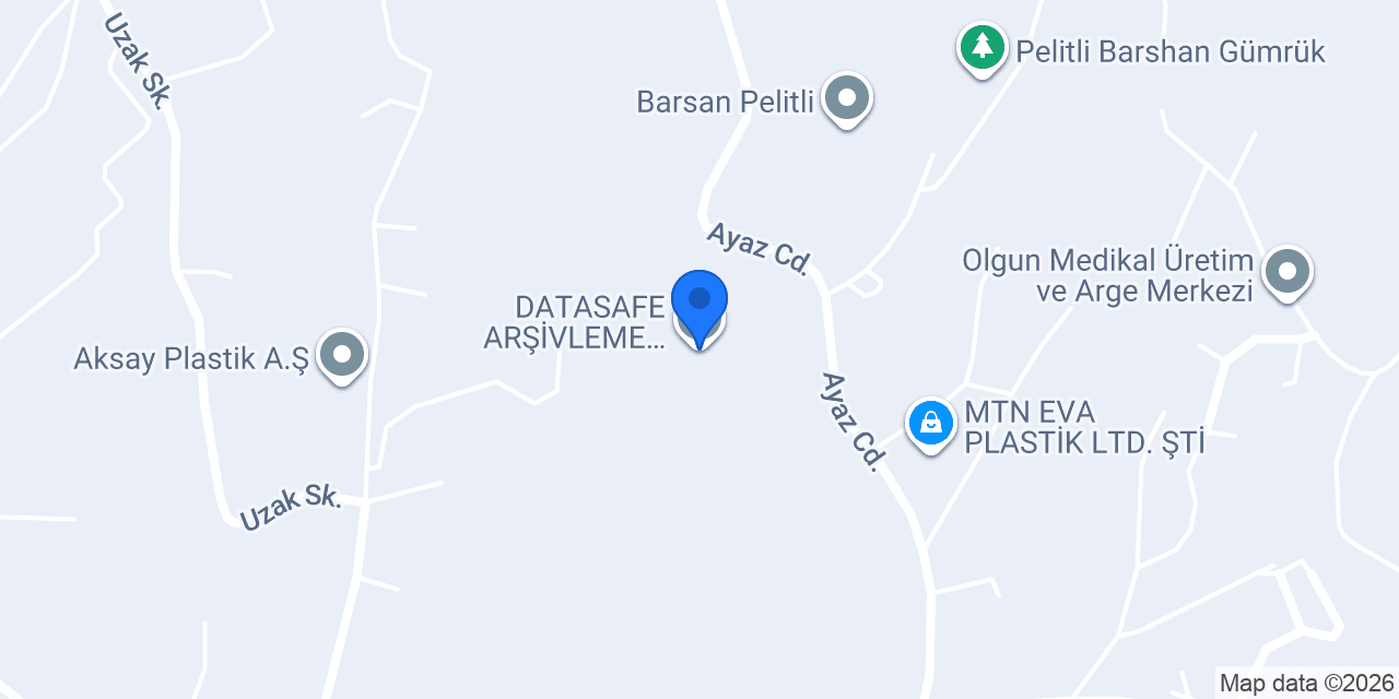 DATASAFE ARŞİVLEME HİZMETLERİ A.Ş. konumu