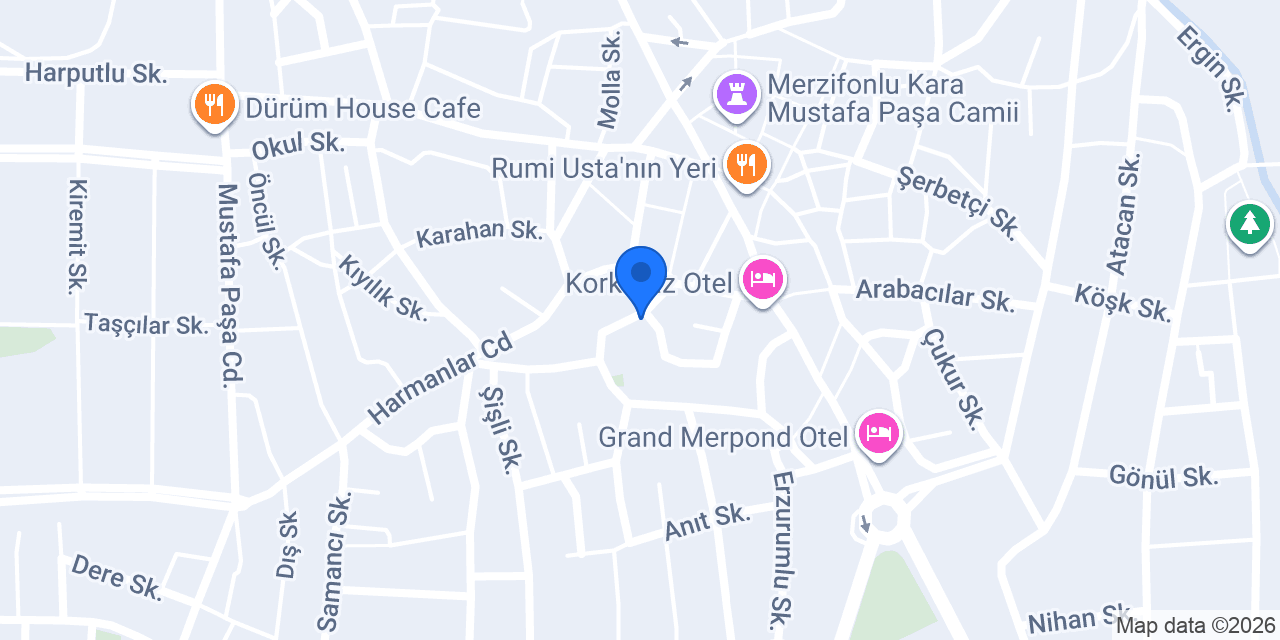 Merzifon Uluçınar Çilingir konumu