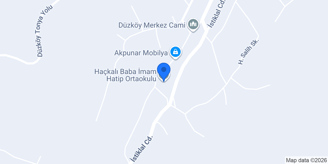 Haçkalı Baba İmam Hatip Ortaokulu konumu