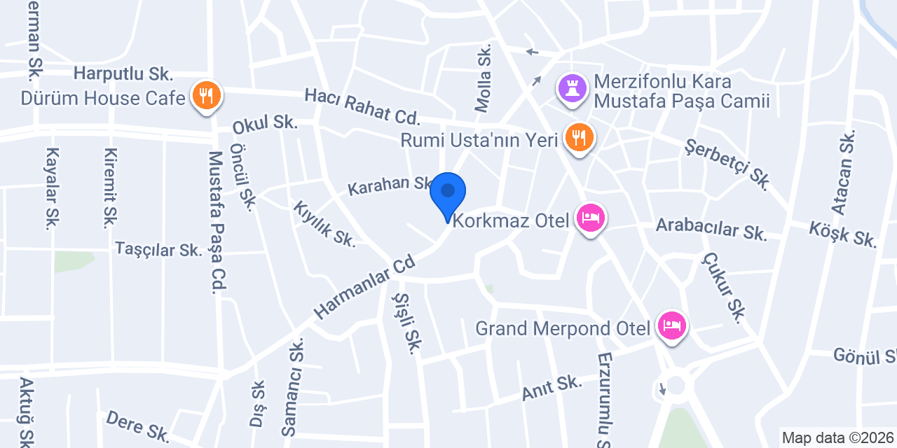 Selda'nın çay evi konumu
