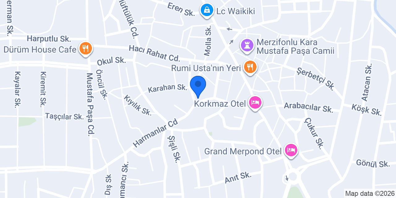 Taşkale çiğköfte konumu