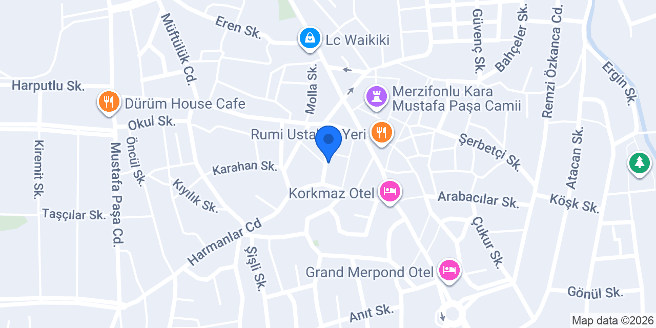 QNB Merzifon Şubesi konumu