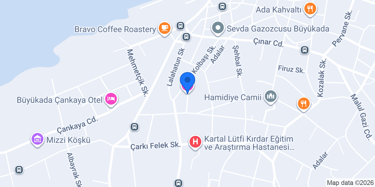 Aya Butik Büyükada konumu