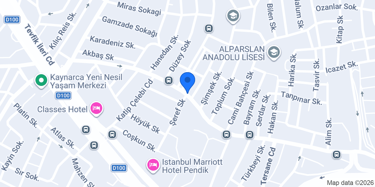 Tatlıbak Kaynarca Şubesi konumu