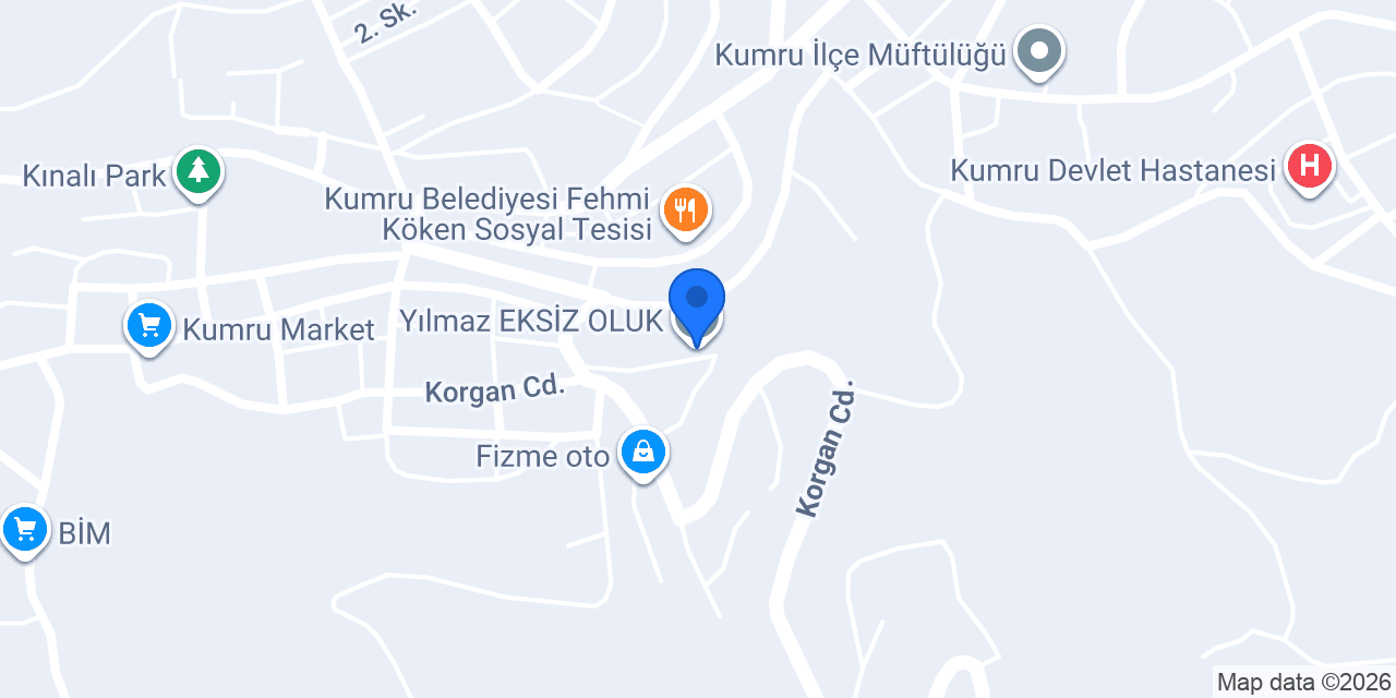 Yılmaz EKSİZ OLUK konumu