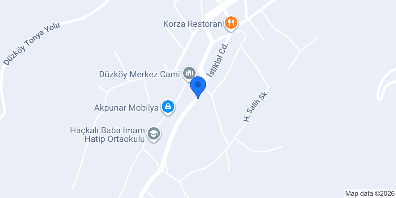 Düzköy Aile Sağlık Mer. konumu