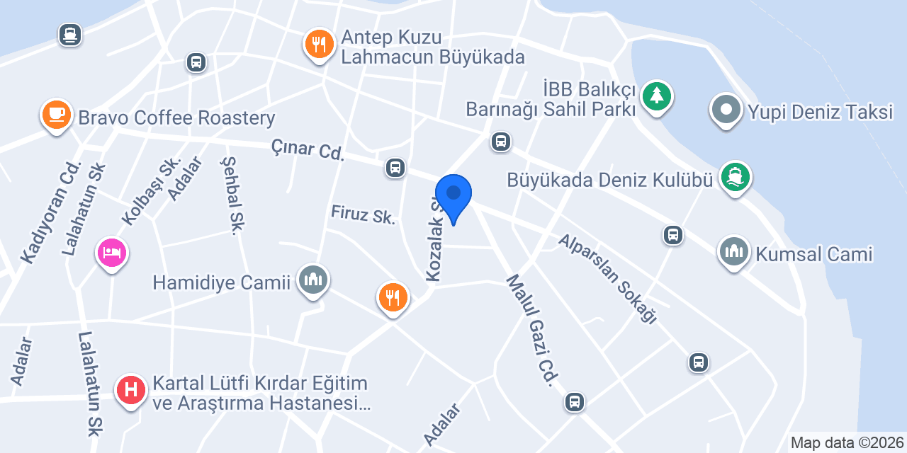 Ada Antik Otel konumu