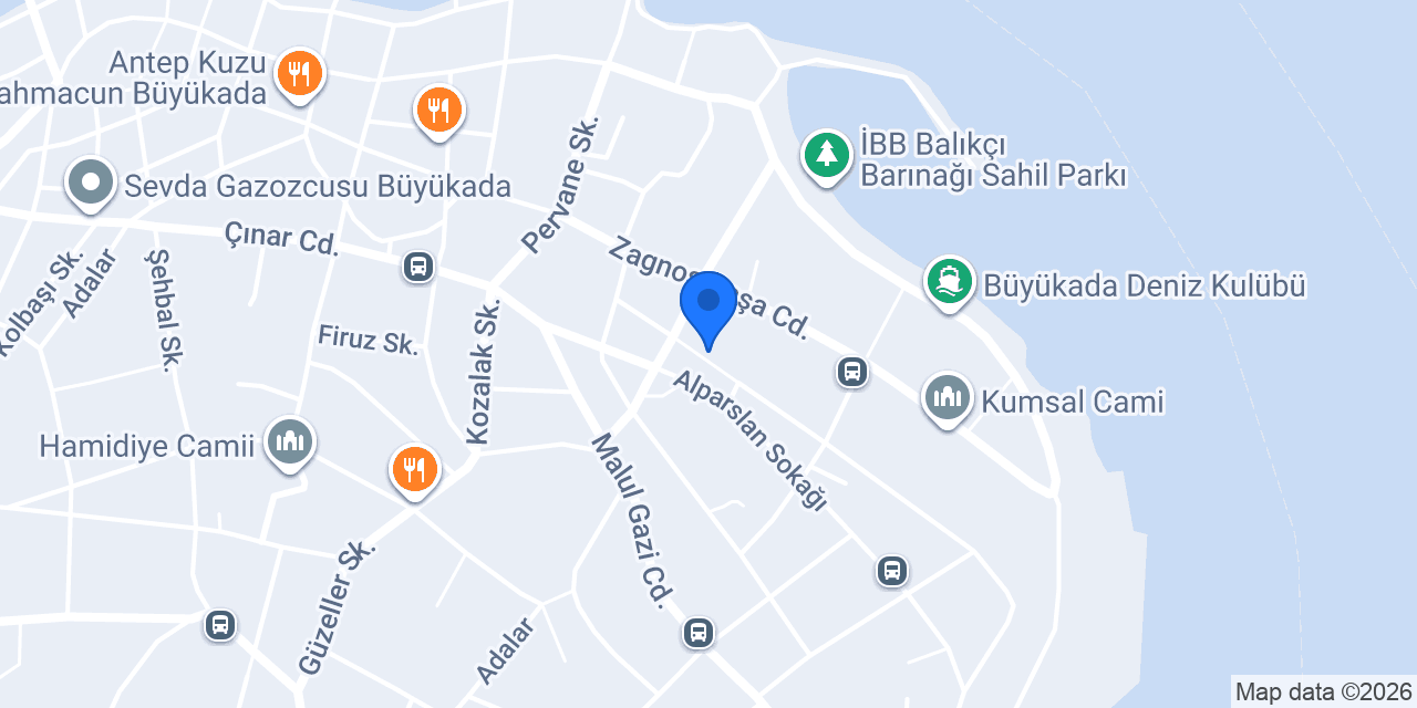 Büyükada Hesed Leavraam Sinagogu konumu