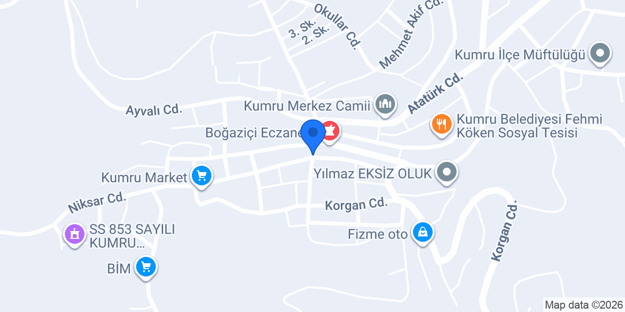 Yılmaz Restaurant konumu