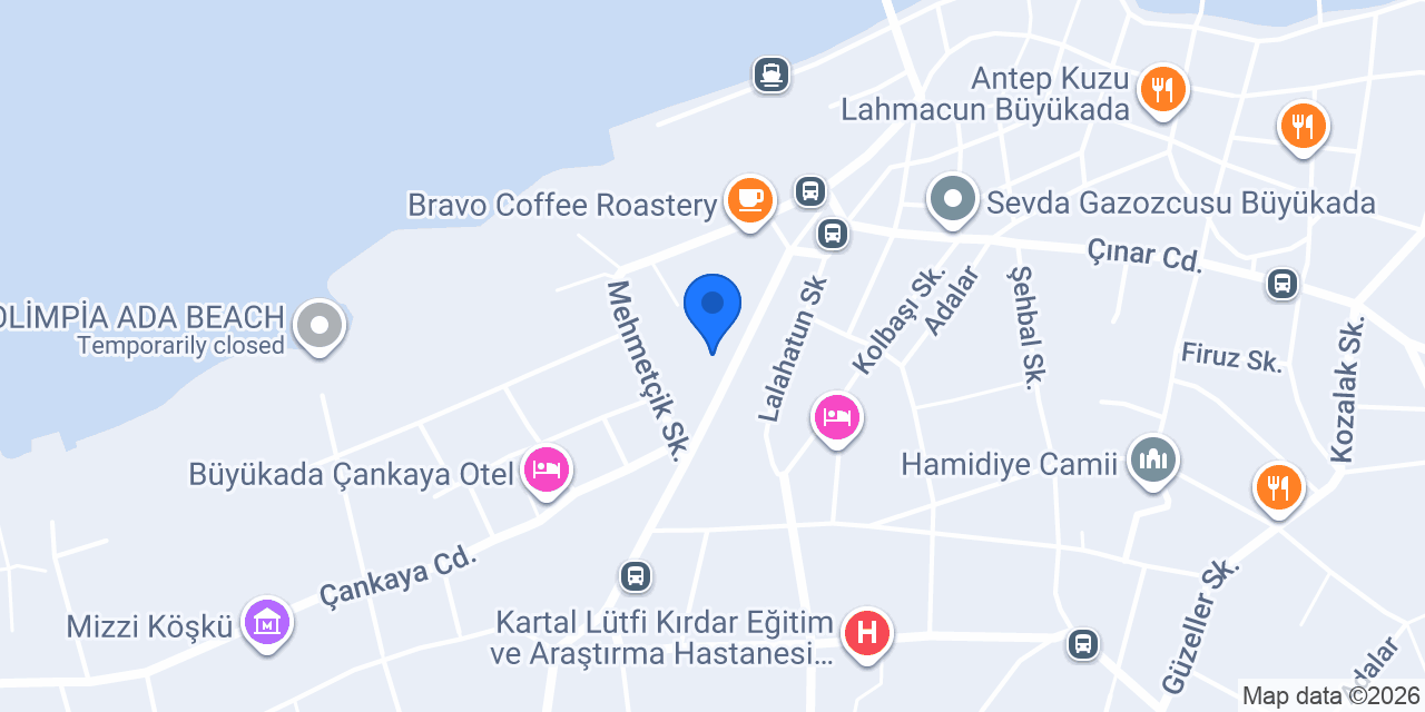 Laden Palas Hotel Büyükada konumu