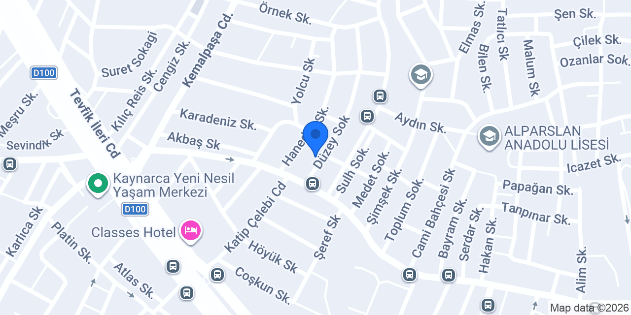 Terzi Kadem Kilit konumu