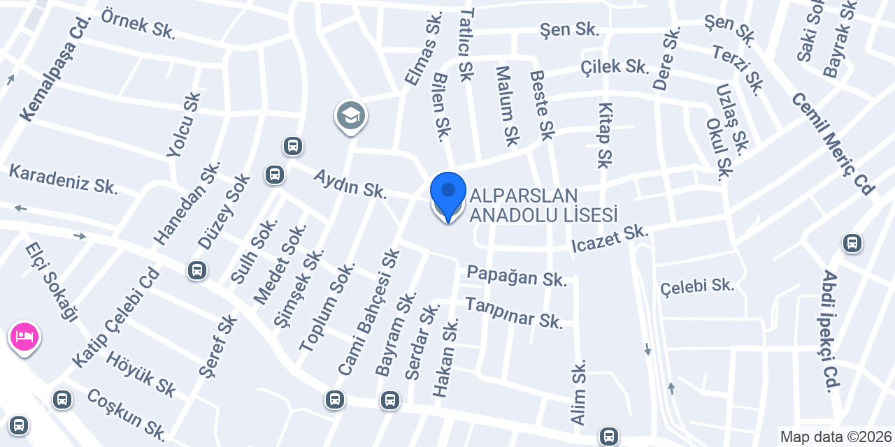 ALPARSLAN ANADOLU LİSESİ konumu
