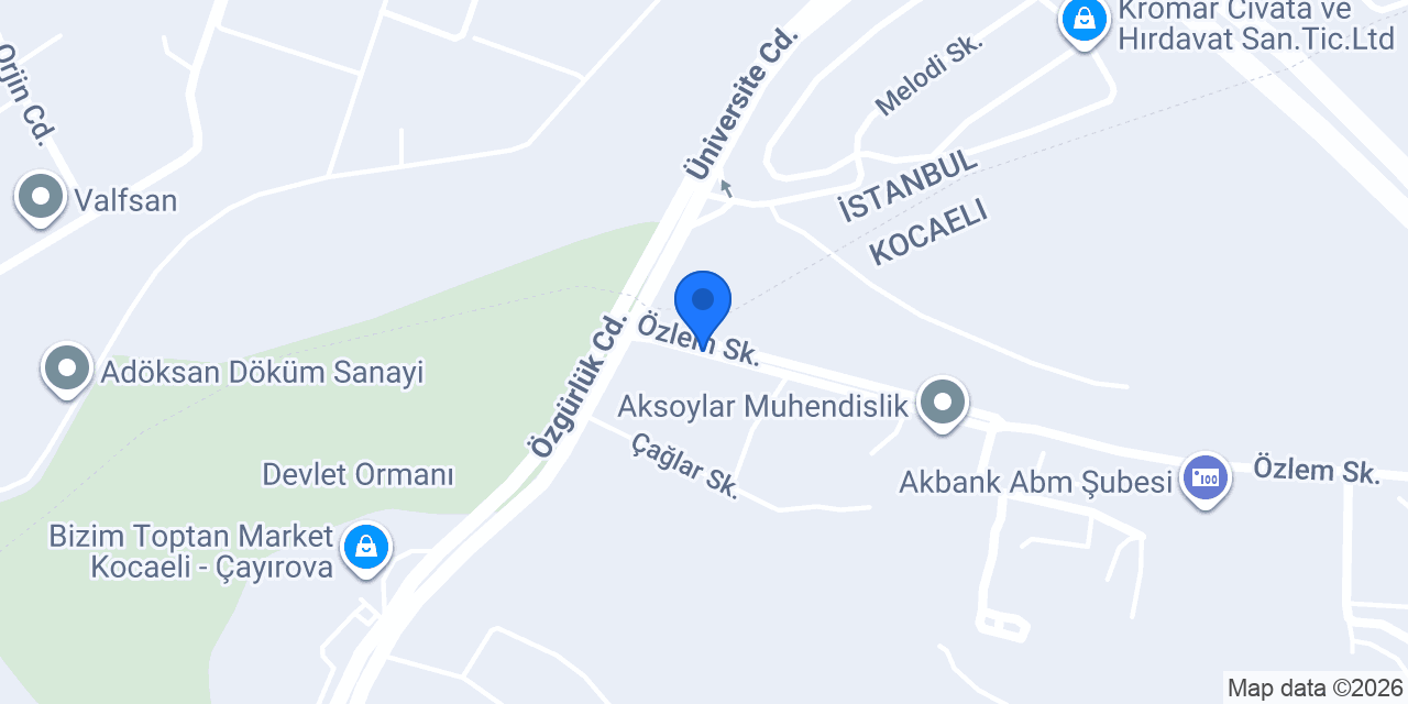 LASERTECH KAYNAK konumu