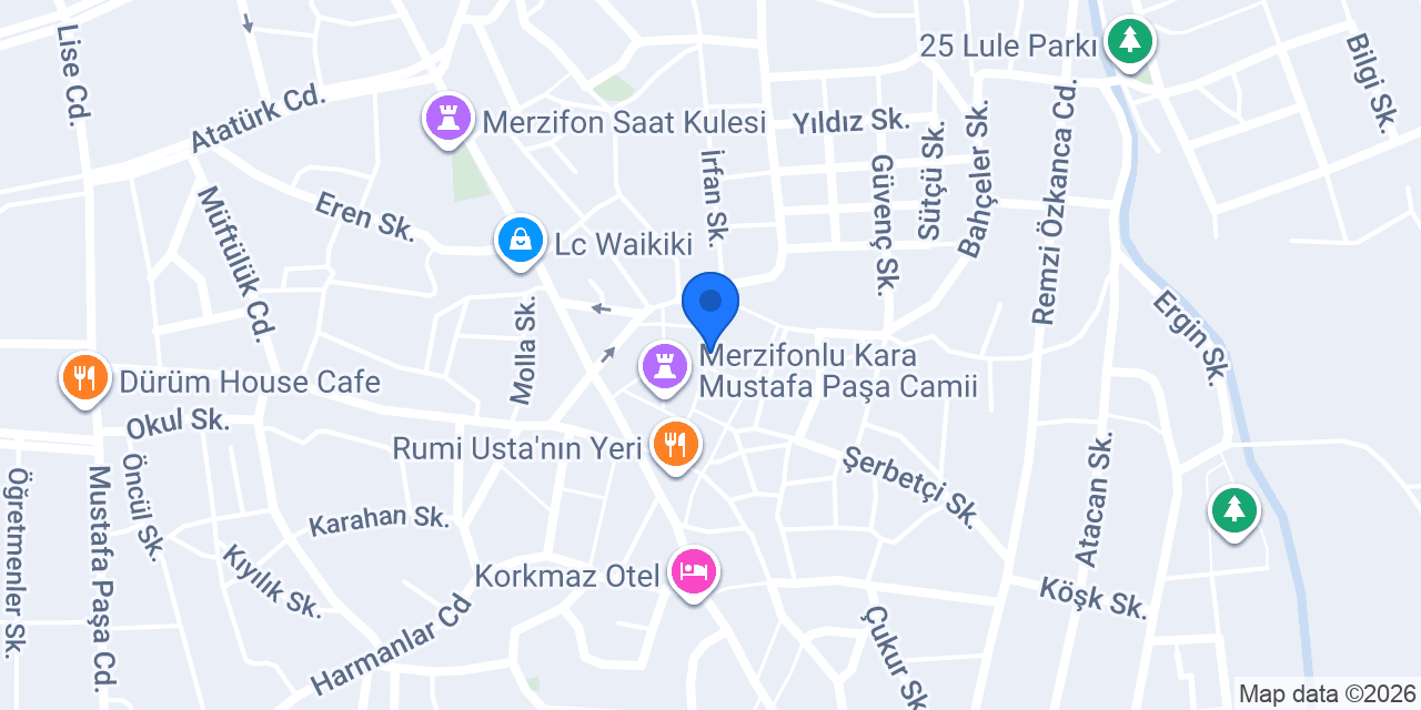 Merzifon kumda kahve konumu