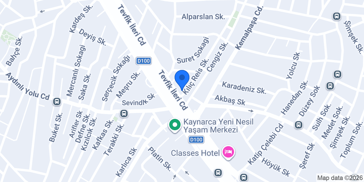 Albaraka Türk Kaynarca Şubesi konumu