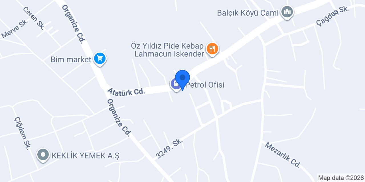 Sürat Kargo Balçık Şube konumu