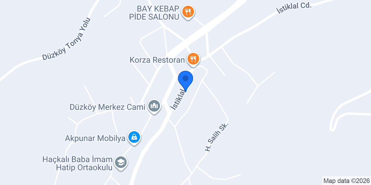 Düzköy Halk Eğitimi Merkezi konumu