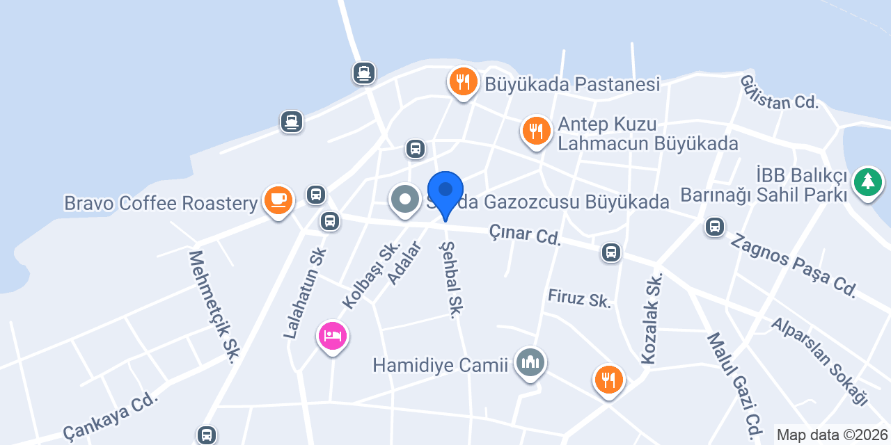 Hayal Adası Büyükada konumu