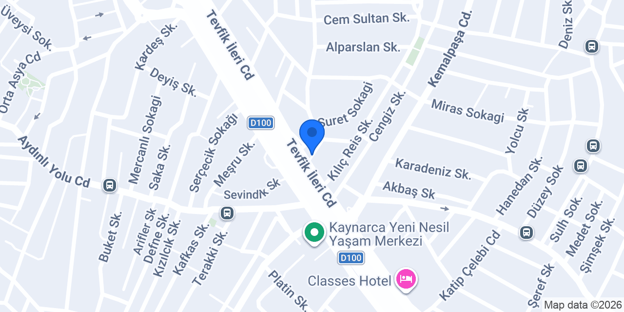 Türkiye Finans Kaynarca Şubesi konumu